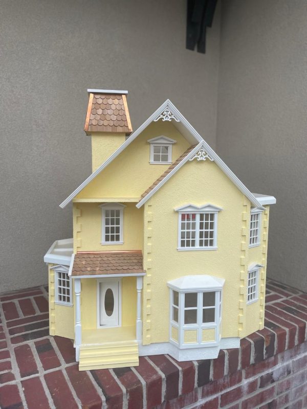 Yellow Dollhouse ~ 3 Stories ~ 6 Rooms ~ 1  Scale ~ Electrified Supply