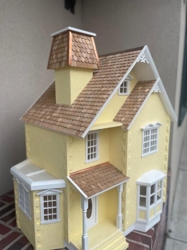 Yellow Dollhouse ~ 3 Stories ~ 6 Rooms ~ 1  Scale ~ Electrified Supply