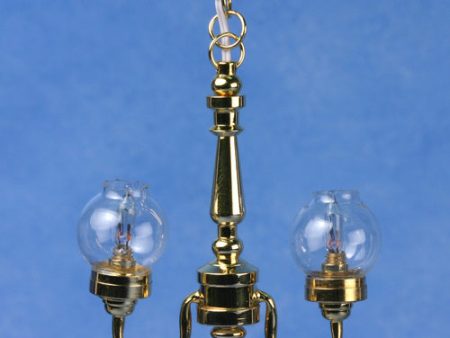 2-LITE CHANDELIER - CLEAR GLOBE (MH0879) For Discount