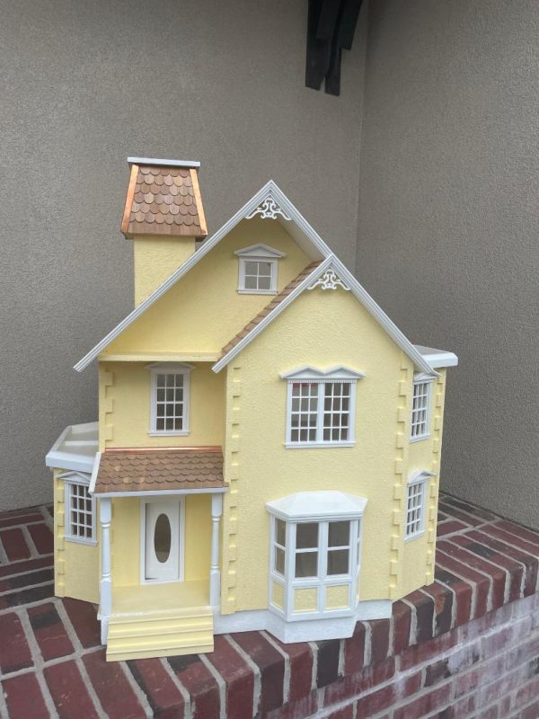 Yellow Dollhouse ~ 3 Stories ~ 6 Rooms ~ 1  Scale ~ Electrified Supply