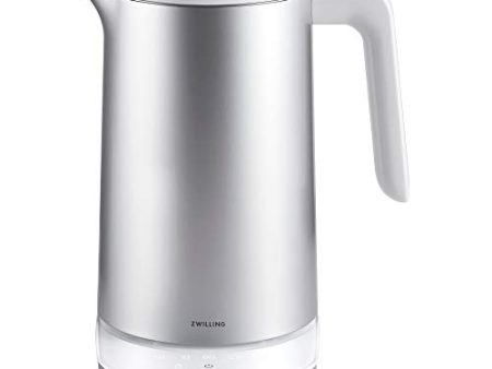 ZWILLING Enfinigy 1.56-qt Cool Touch Stainless Steel Electric Kettle Pro, Tea Kettle, Silver For Sale