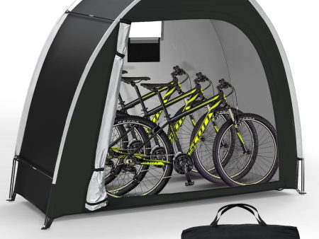 Bike Storage Shed Tent - Upgraded Outdoor Portable Bicycle Storage Sheds with 210D Oxford Fabric PU5000 Waterproof for 2-3 Bikes, Bike Cover Shelter for Motorcycle,Garden Tool etc, Bike Tent Bike Shed For Discount