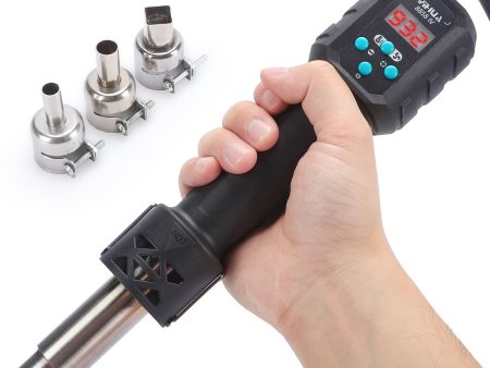 YIHUA 8858 IV Multi-Purpose Heat Gun for Crafting, Electronics Soldering, DIY, Shrink Tubing and Wrap, Torch Marker and Paste, Epoxy Resin with Temperature and Air Volume Control Function, 3 Nozzles Online