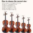 ADM 4 4 Full Size Wood Violin Set for Kids Teens Students Adults Beginner Acoustic Violin Matte Fiddle Starter Kit with Hard Case, Rosin, Shoulder Rest, Bow, Clip-on Tuner and Fingerboard Sticker For Sale