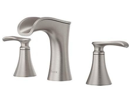 Pfister LF-049-JDGS Jaida Waterfall Widespread Bathroom Sink Faucet, Spot Defense Brushed Nickel Supply