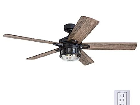 Honeywell Ceiling Fans 50690-01 Bonterra, 52 inches, Matte Black Supply