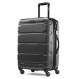 Samsonite Omni PC Hardside Expandable Luggage with Spinner Wheels, Black, Checked-Medium 24-Inch Online now