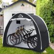 PROLEE Bike Shed 6.6FT, Waterproof Oxford Fabric Storage Tent for 2 Bikes, Outdoor Storage with Window Design, Black Sale