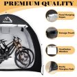 PROLEE Bike Shed 6.6FT, Waterproof Oxford Fabric Storage Tent for 2 Bikes, Outdoor Storage with Window Design, Black Sale