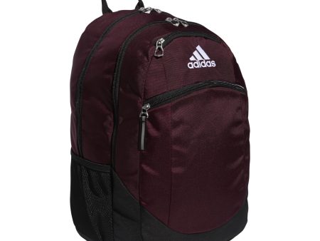 adidas Striker Team Sports Backpack Durable Athletic Gym Laptop Bag for Boys Girls, Maroon Black White 2.0 (28L), One Size Online Sale