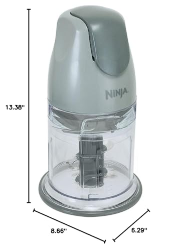 Ninja QB900B Master Prep Food Processor Blender with 48 oz Pitcher & 16 oz Chopping Bowl, Perfect for Frozen Blending & Chopping, 400 Watts, Dishwasher Safe, Countertop, Grey Discount