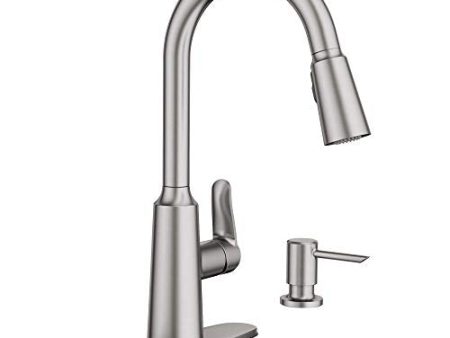 Moen 87028SRS Edwyn Spot Resist Sta Inless 1Handle Deck Mount Pulldown Kitchen Faucet, Stainless Steel Supply