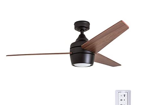 Honeywell Ceiling Fans 50603 Eamon Modern Ceiling Fan with Remote Control, 52”, Bronze Fashion