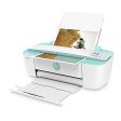 HP DeskJet 3755 Compact All-in-One Wireless Printer, HP Instant Ink, Works with Alexa - Seagrass Accent (J9V92A) Online now