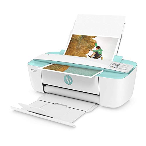 HP DeskJet 3755 Compact All-in-One Wireless Printer, HP Instant Ink, Works with Alexa - Seagrass Accent (J9V92A) Online now