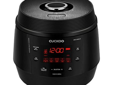 CUCKOO CMC-QAB501SB | 5QT. Standard 8-in-1 Pressure Cooker | 10 Menu Options: Slow Cooker, Sauté, Steamer, Yogurt & More, Made in Korea | Black For Sale