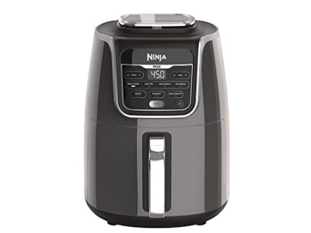 Ninja AF161 Max XL Air Fryer that Cooks, Crisps, Roasts, Bakes, Reheats and Dehydrates, with 5.5 Quart Capacity, and a High Gloss Finish, Grey Supply