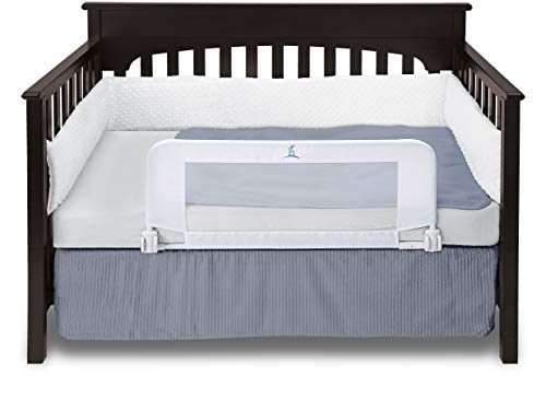 hiccapop Convertible Crib Bed Rail for Toddlers | Crib Rail Guard, Toddler Bed Rail for Crib | Baby Bed Rail Guard with Reinforced Anchor Safety Supply