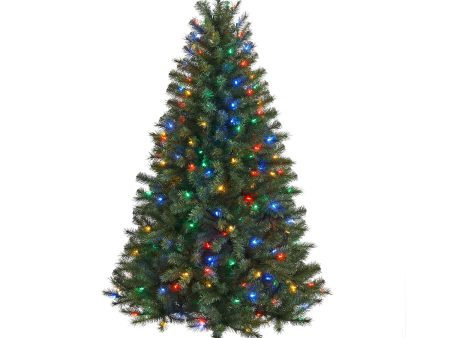 New One 6.5ft Christmas Tree, Xmas Tree, Prelit Artificial Christmas Tree with 250 Color Changing LED Lights, UL Listed Tree, Easy to Assemble For Discount