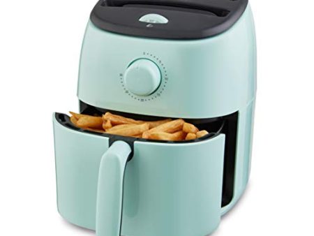 DASH Tasti-Crisp™ Electric Air Fryer Oven Cooker with Temperature Control, Non-Stick Fry Basket, Recipe Guide + Auto Shut Off Feature, 1000-Watt, 2.6Qt, Aqua Online Hot Sale