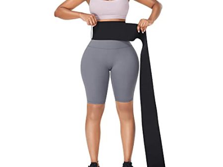 FeelinGirl Waist Trainer for Women Snatch Bandage Tummy Sweat Wrap Plus Size Workout Waist Trimmer for Gym Sport For Cheap