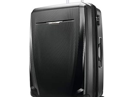 Samsonite Winfield 3 DLX Hardside Expandable Luggage with Spinners, Black, Checked-Large 28-Inch Sale