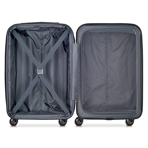 DELSEY Paris Helium Aero Hardside Expandable Luggage with Spinner Wheels, Titanium, Carry-On 21 Inch Hot on Sale